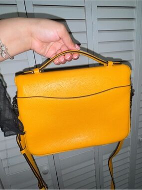 Coach Yellow Leather Top-Handle Crossbody